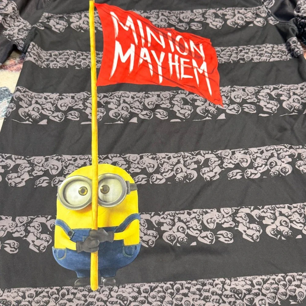 Minions Graphic T-Shirt Minion Mayhem Short Sleeve Crew Neck‎ Kids XL